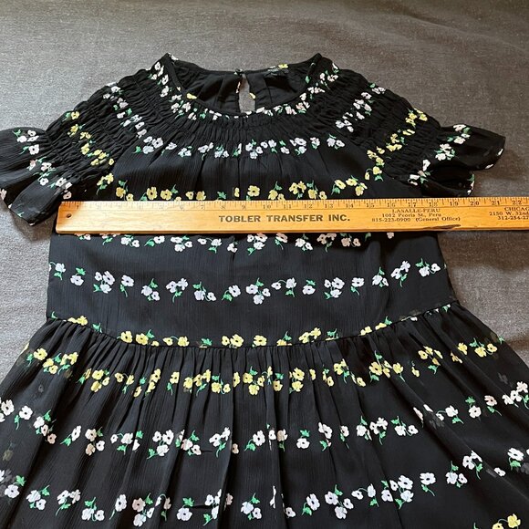 NWOT Ann Taylor Floral Petit Smocked Shift Dress - Picture 8 of 9